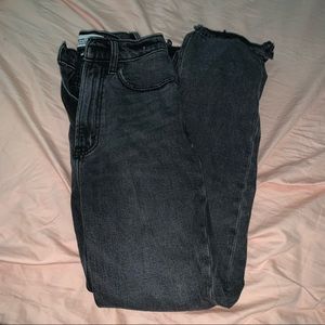 Abercrombie ankle straight ultra high rise jeans
